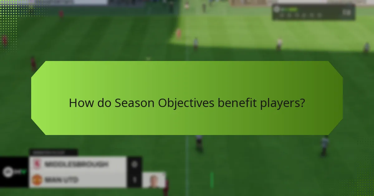 How can players effectively use Season Objectives?