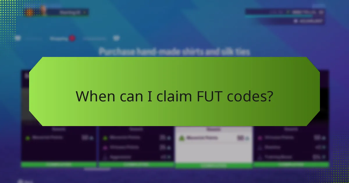 How to troubleshoot issues with FUT code claims?
