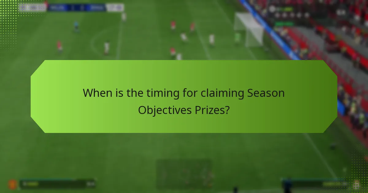 Which resources can assist with claiming Season Objectives Prizes?